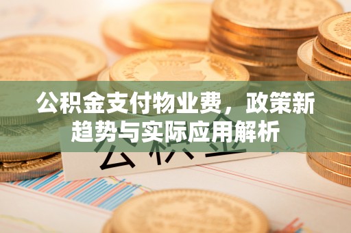白沙公积金支付物业费，政策新趋势与实际应用解析