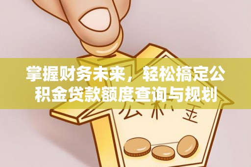 白沙掌握财务未来，轻松搞定公积金贷款额度查询与规划