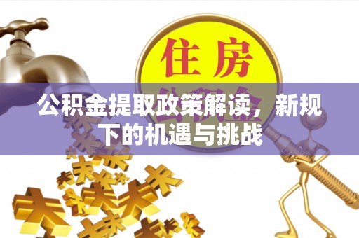 白沙公积金提取政策解读，新规下的机遇与挑战