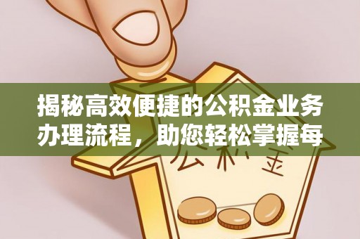 白沙揭秘高效便捷的公积金业务办理流程，助您轻松掌握每一步