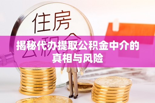 白沙揭秘代办提取公积金中介的真相与风险