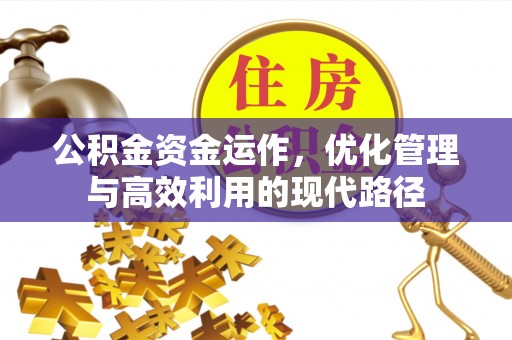 白沙公积金资金运作，优化管理与高效利用的现代路径