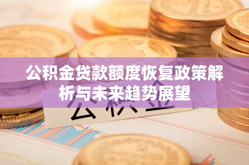 白沙公积金贷款额度恢复政策解析与未来趋势展望