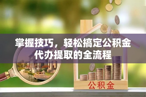 白沙掌握技巧，轻松搞定公积金代办提取的全流程