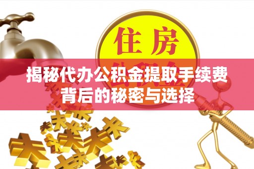 白沙揭秘代办公积金提取手续费背后的秘密与选择