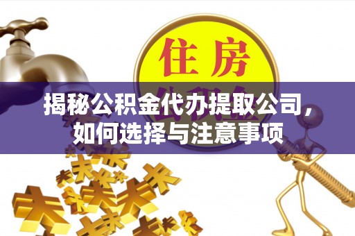 白沙揭秘公积金代办提取公司，如何选择与注意事项