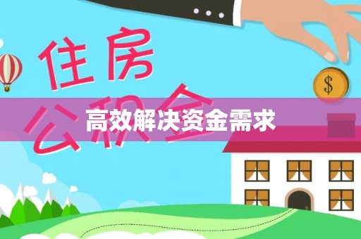 白沙高效解决资金需求
