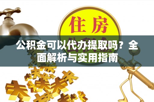 白沙公积金可以代办提取吗？全面解析与实用指南