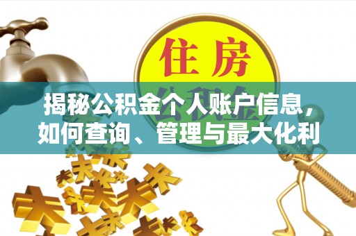 白沙揭秘公积金个人账户信息，如何查询、管理与最大化利用