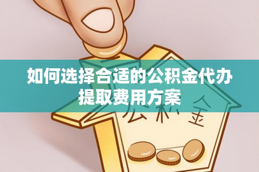 白沙如何选择合适的公积金代办提取费用方案