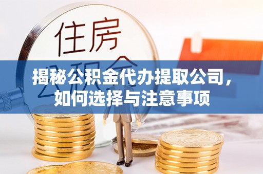 白沙揭秘公积金代办提取公司，如何选择与注意事项
